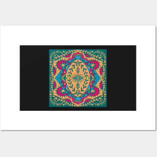 Indian summer mandala Posters and Art